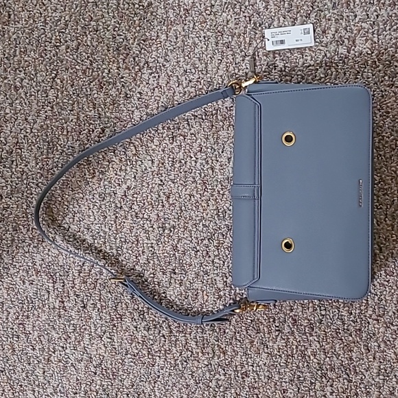 Light blue Blair double chain handle bag - Picture 4 of 6